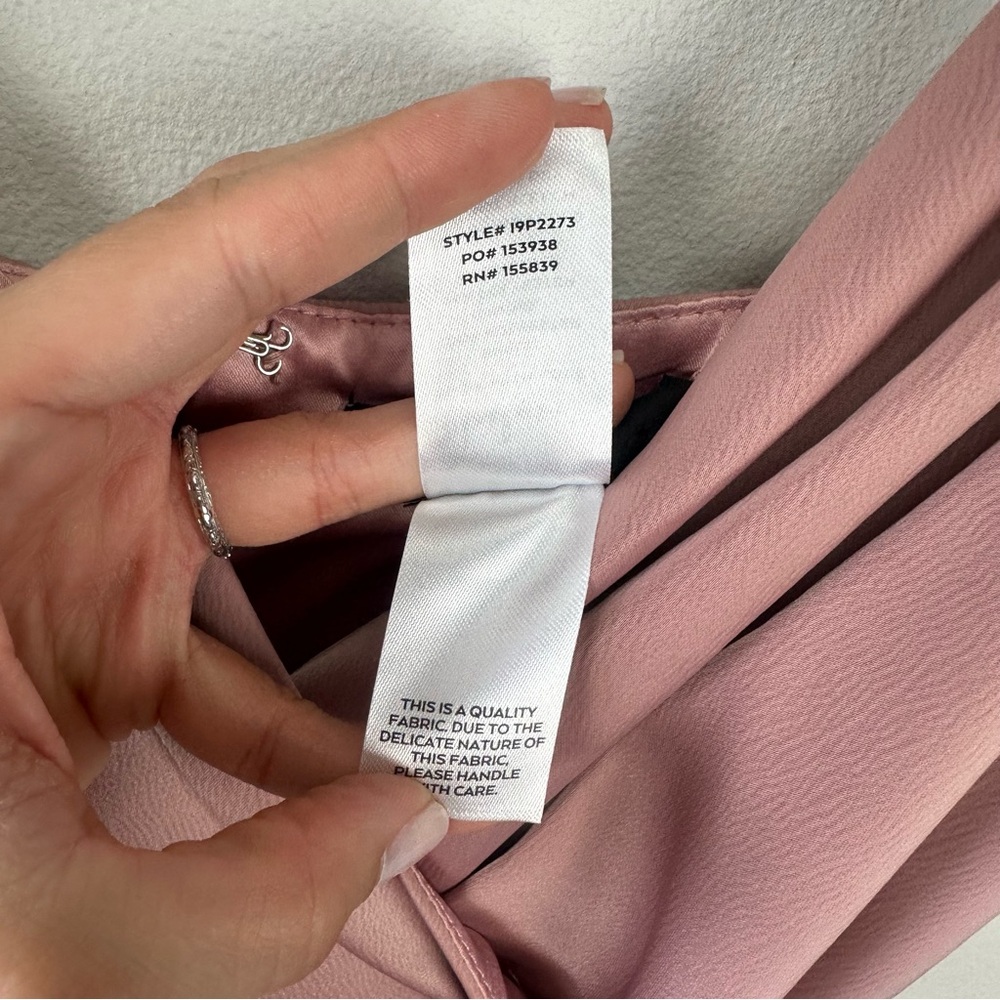 NEW Lulus Classy Night Out Mauve Satin Jumpsuit - Picture 9 of 9